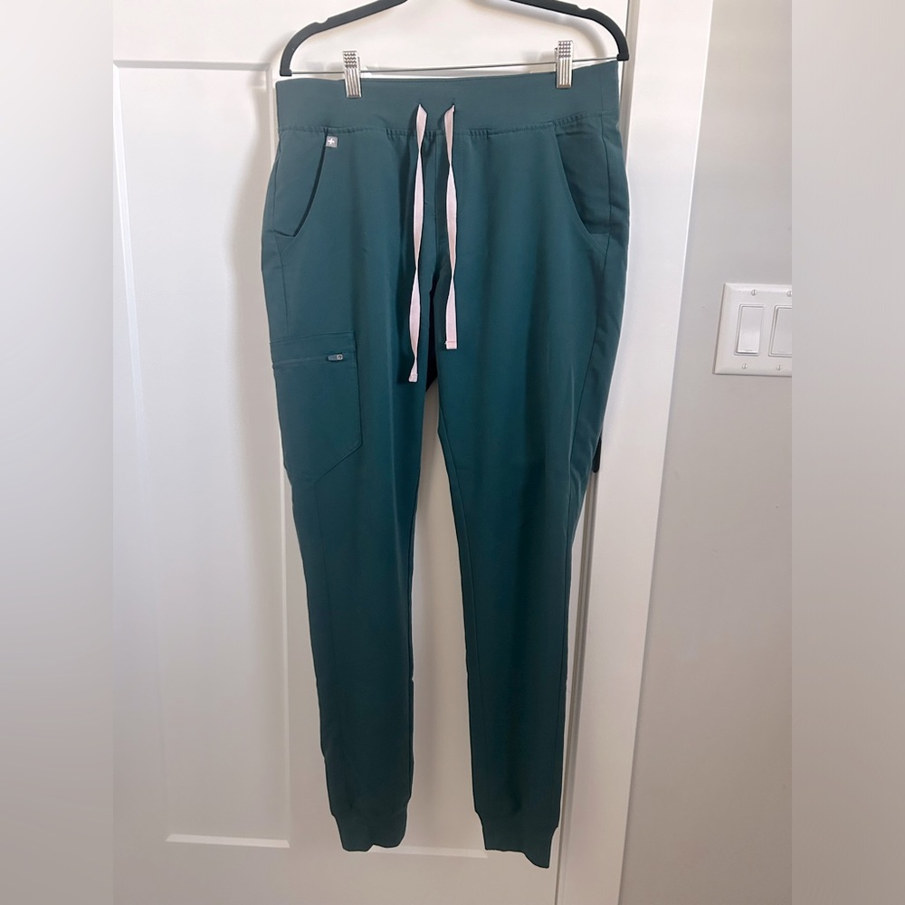 Figs Zamora Tall Jogger Scrub Pants - Caribbean Blue